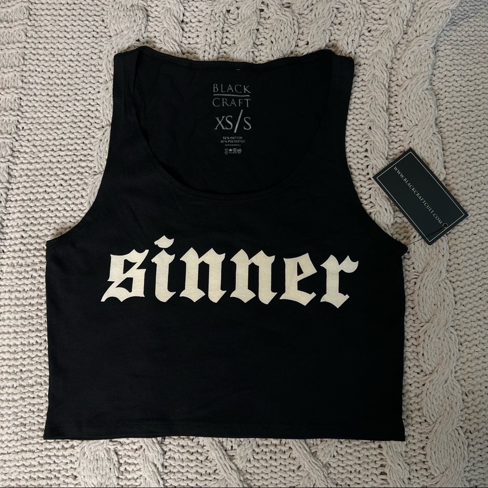 BlackCraft Cult Sinner Crop Top NWT